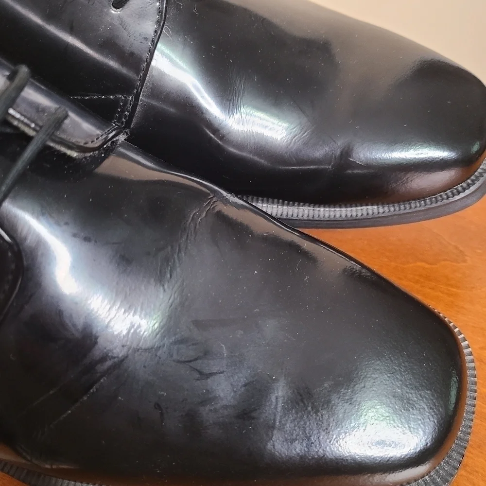 Jos A Bank Men's Black Leather Oxford Dress Shoes